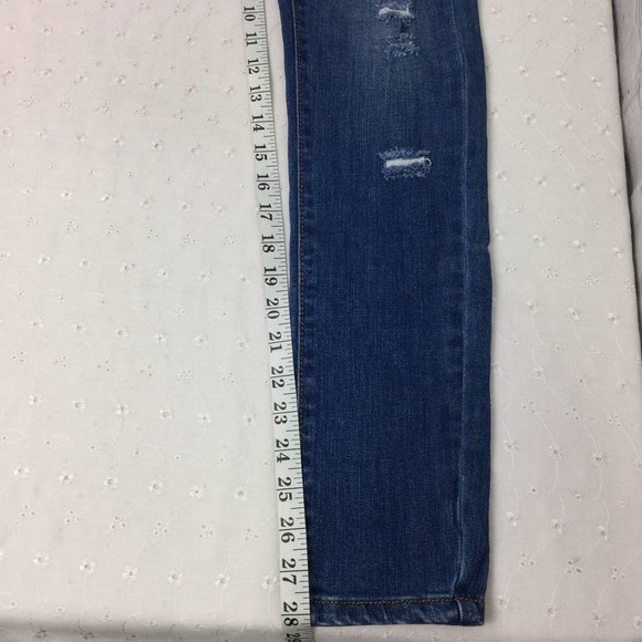 NWT Fashion Nova Dyanne Blue Medium Wash High Rise Denim Jean Juniors Size 3 - Picture 12 of 13